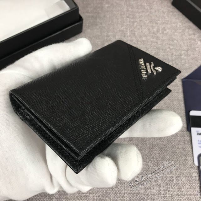 prada卡包 普拉達專櫃最新款 2MC122 PRADA爆款男士卡包  pyd2098
